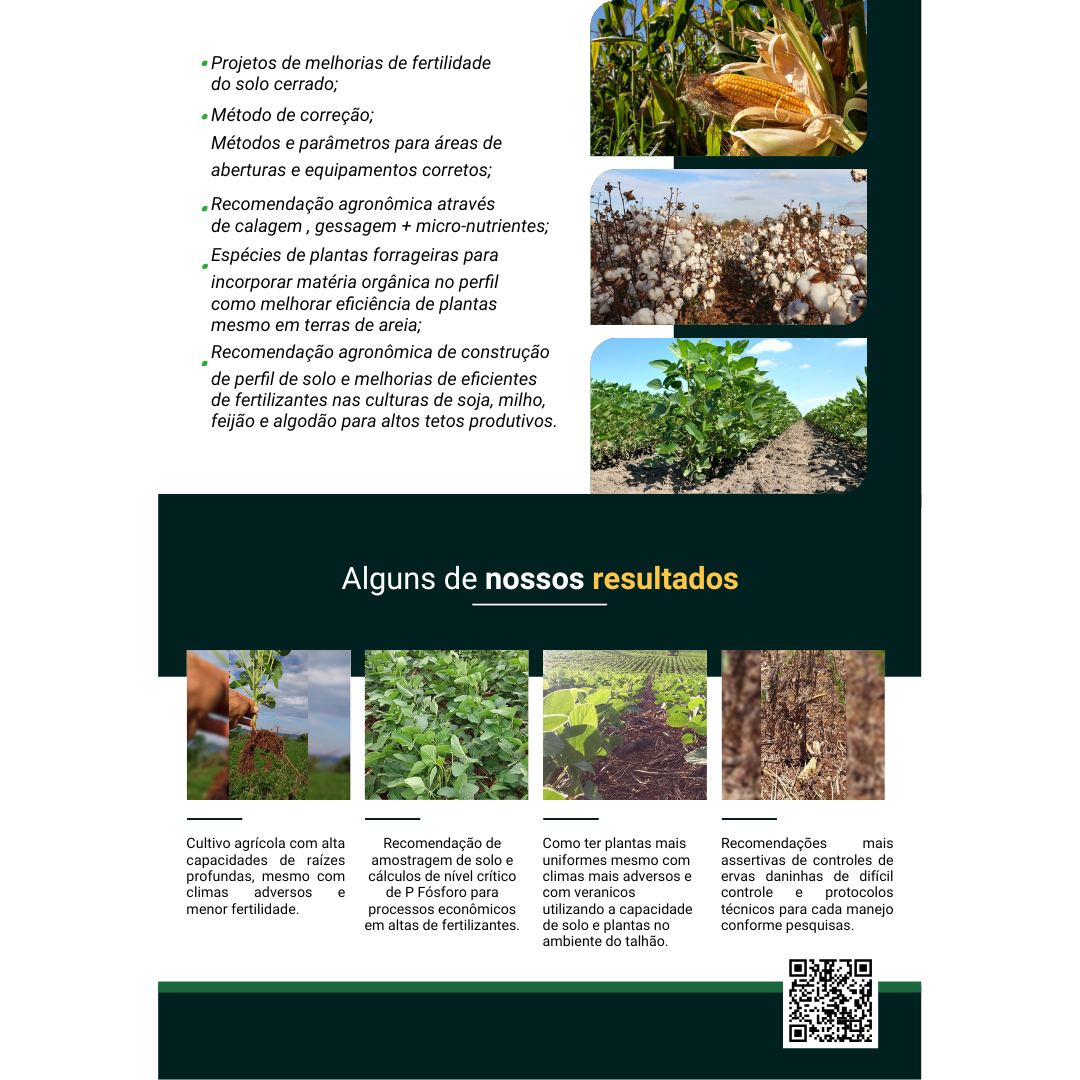 Manejo e experiências de campo